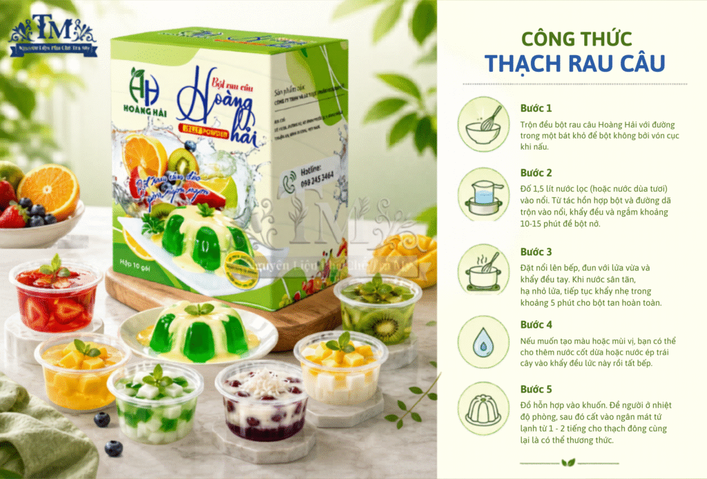 Công thức rau câu đơn giản cho ly đồ uống của bạn