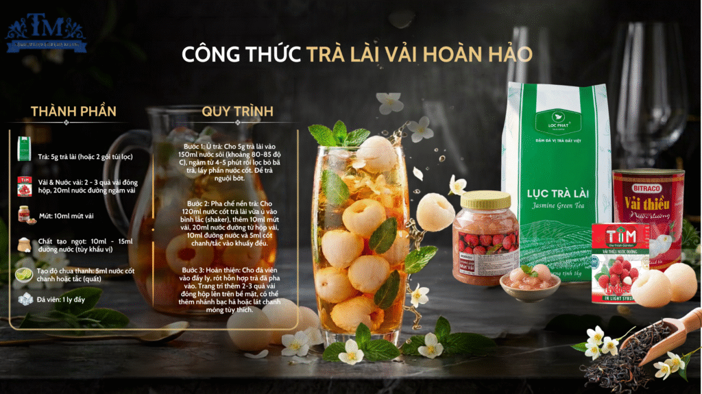 trà lài vải cho mọi quán kinh doanh