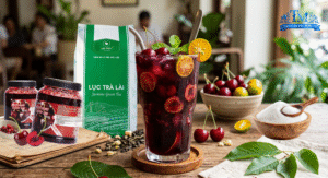 Công thức trà cherry với mứt boduo và lục trà lài