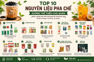 Top 10 nguyên liệu pha chế cho quán mới mở
